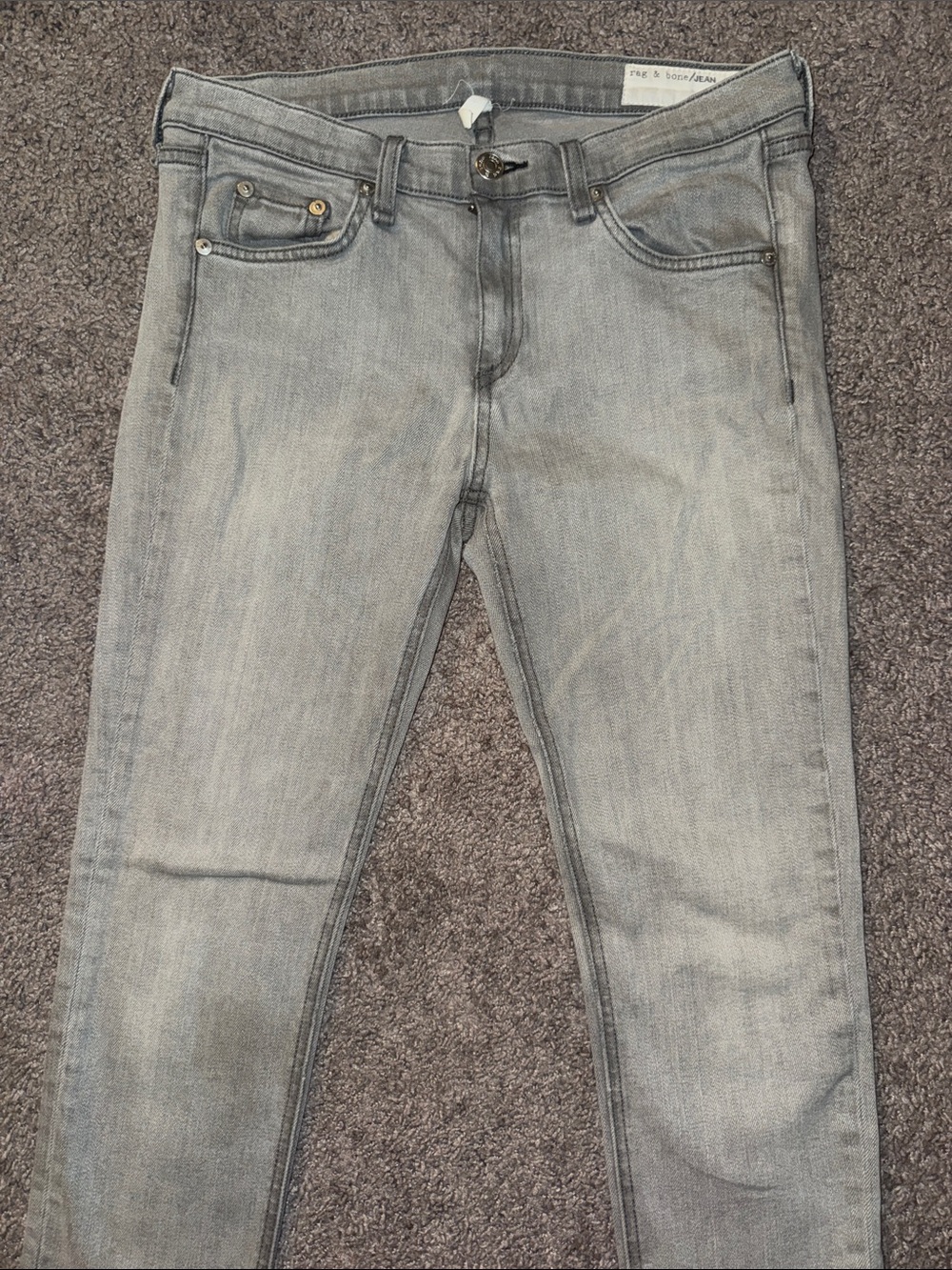 rag & bone Gray Denim Jeans Skinny Fit - Picture 4 of 12